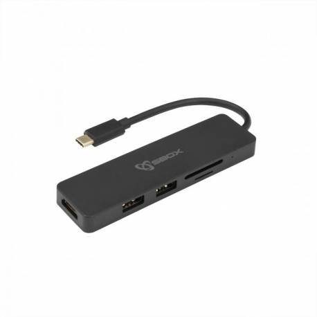 SBOX  Type-C - HDMI / USB /SD /  TF multiport adapter 5 az 1ben 